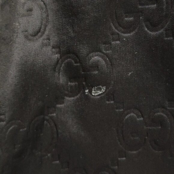 Auth GUCCI GG 510343 Black Nylon Leather Backpack - Picture 8 of 9